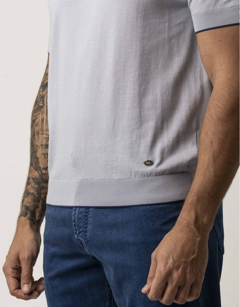 Castello d'Oro Light Blue T-shirt 100% Cotton Regular Fit image
